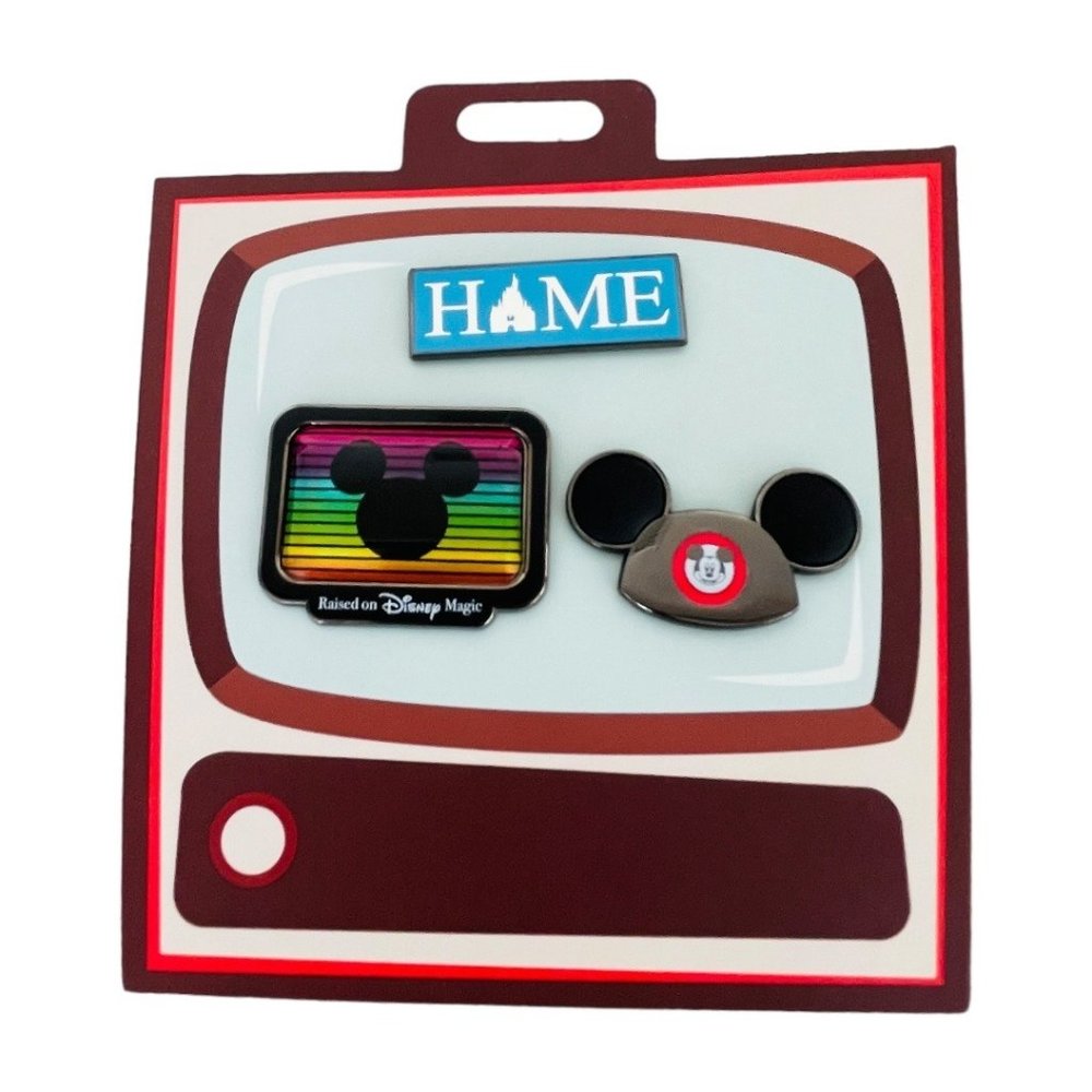Disney Store Television Raised on Disney Magic Home Mouseketeer Ear Hat Pin Set